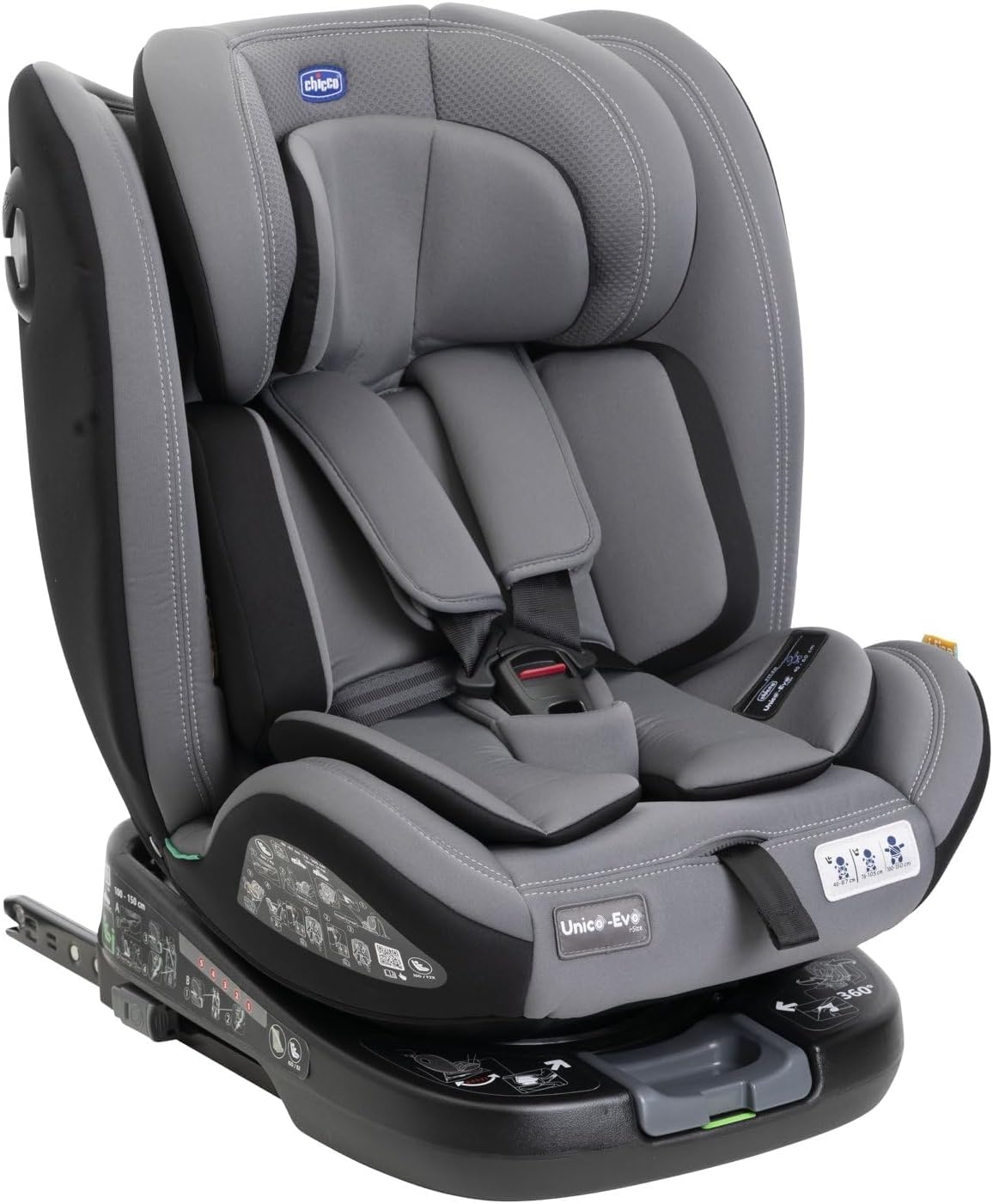Siège Auto Bébé Pivotant i-Size 360° Inclinable avec Protection Latérale
