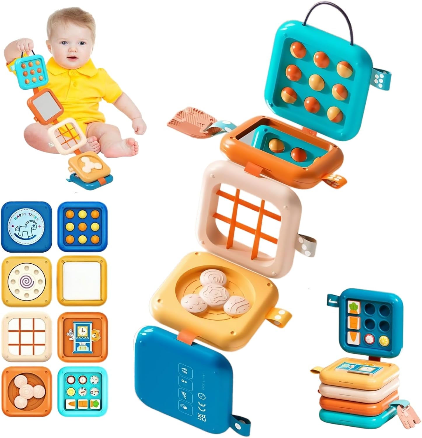 Livre d’Activités Montessori Voyage – Jouet Sensoriel Éducatif pour Bébé et Enfant