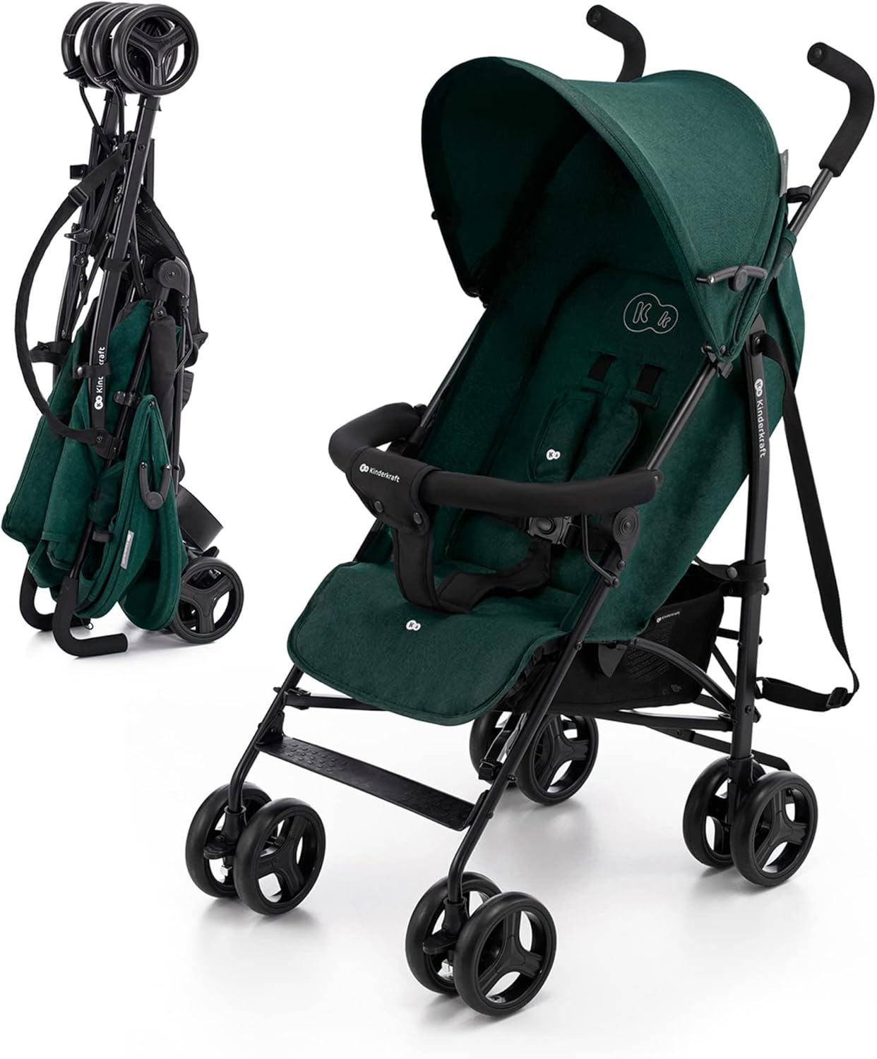 Poussette Canne Ultra Légère Pliable – Compacte, Dossier Inclinable, Idéal Voyage et Quotidien