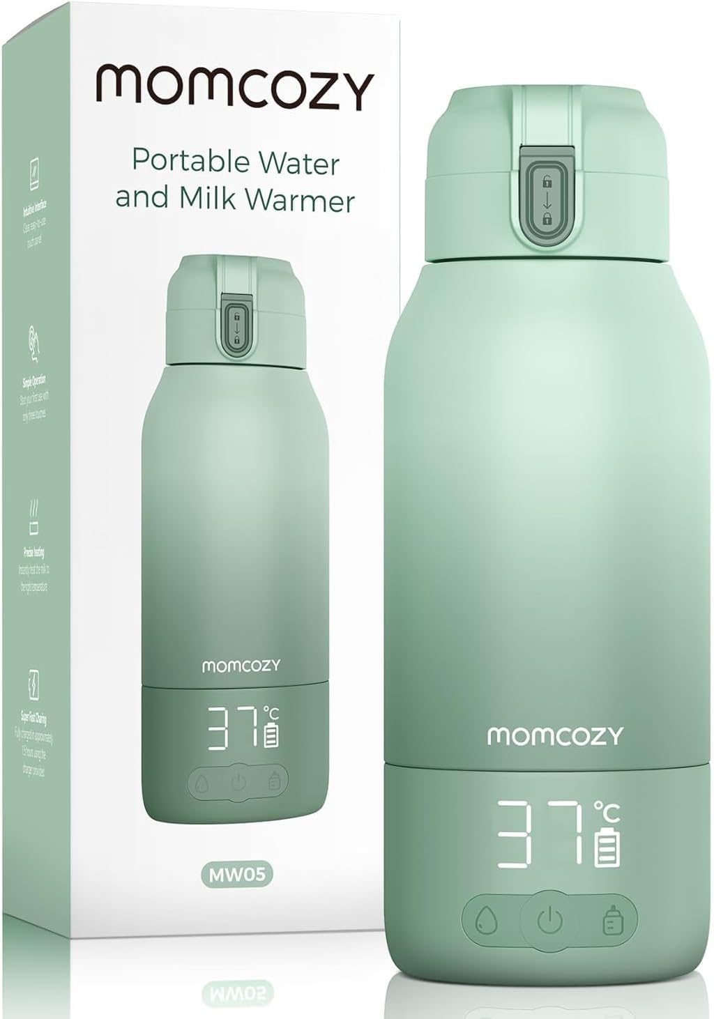 Chauffe-Biberon Portable Sans Fil 500ml – Chauffage Rapide, Longue Autonomie, Idéal Voyage Bébé