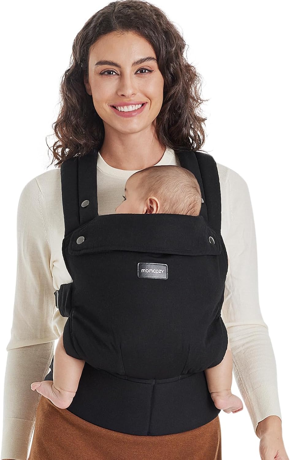 Momcozy Porte-Bébé Ergonomique – Porte Bébé Physiologique Confortable pour Voyage et Quotidien